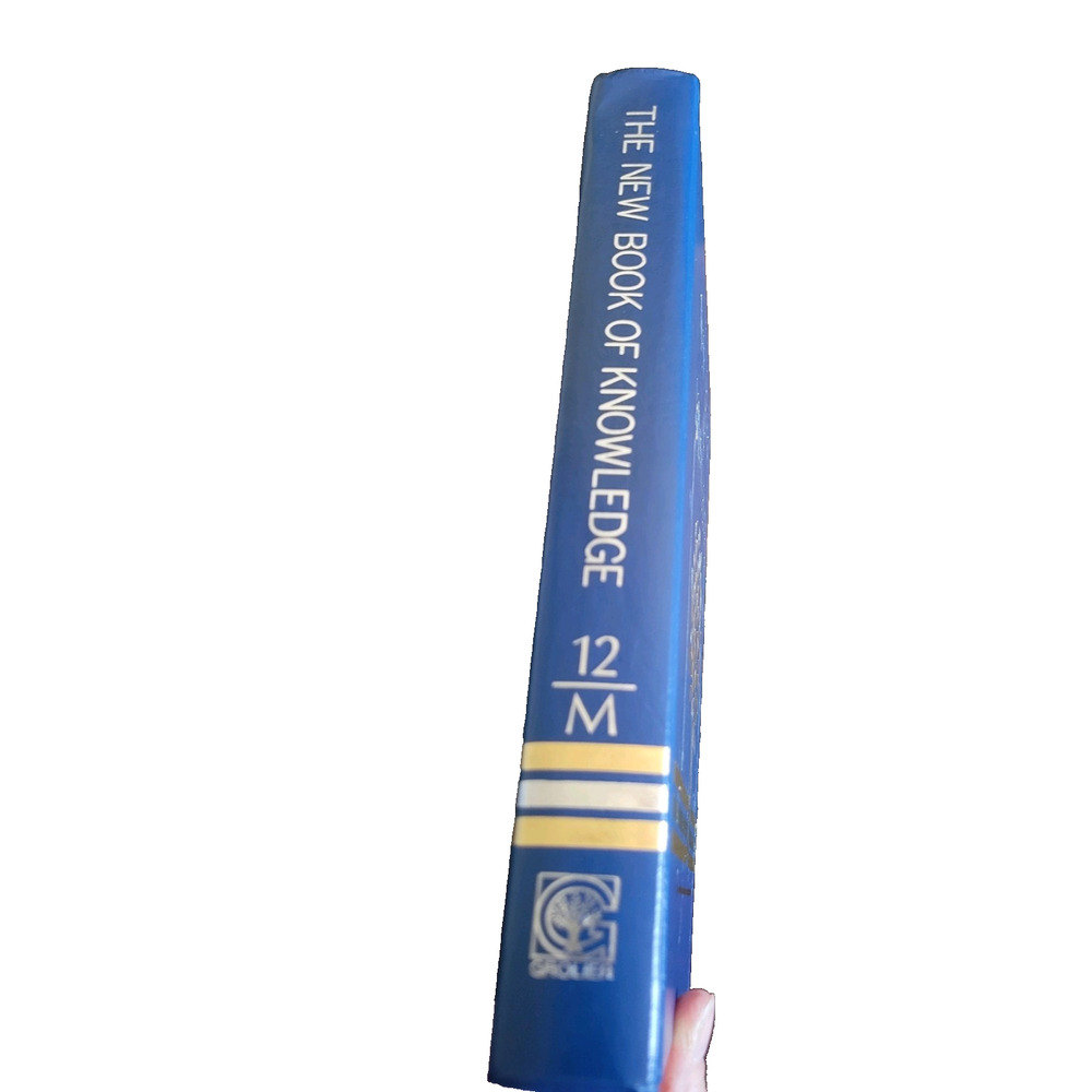 1991 New Book Of Knowledge Grolier Education Hardcover Encyclopedia‎ Vol 12 (M)
